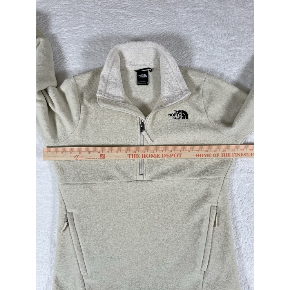 The North Face Ivory Fleece Full Zip Jacket Women's Medium Soft Warm Teddy - Picture 9 of 10